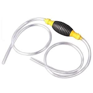 Vortipu Manual Fuel Transfer Pump with 2 Meter PVC Pipe – Hand Siphon ...