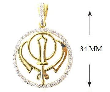 Buy Julie & Juhi 18K Yellow Gold Plated Sikh Sardar Khalsa Punjabi ...