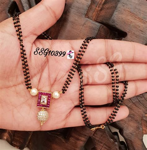 Black Beads Simple Collection June 2021 - Indian Jewelry Designs