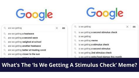 What's The 'Is We Getting A Stimulus Check' Meme? The Viral Google ...