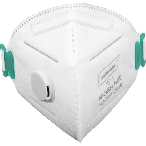 Ironwear Disposable N95 Respirator with Exhalation Valve 1514 | Zoro