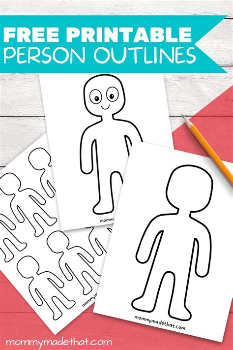 Outline Of A Person Template