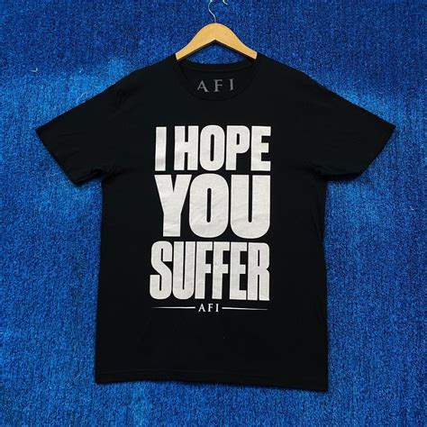 AFI Burials I Hope You Suffer Lyric Gothic Rock Band... - Depop
