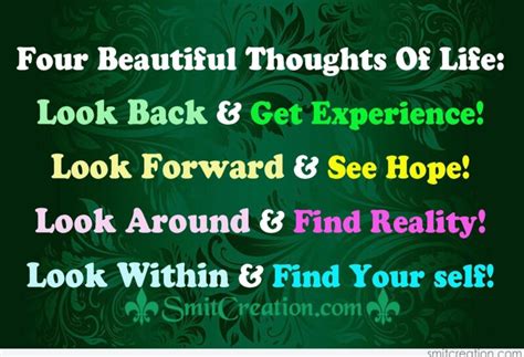 Four Beautiful Thoughts Of Life - SmitCreation.com