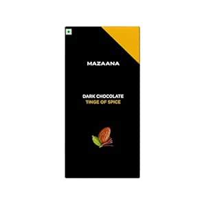 Mazaana Dark Chocolate with Tinge of Spice| Thandai Flavor| 50g Bar ...