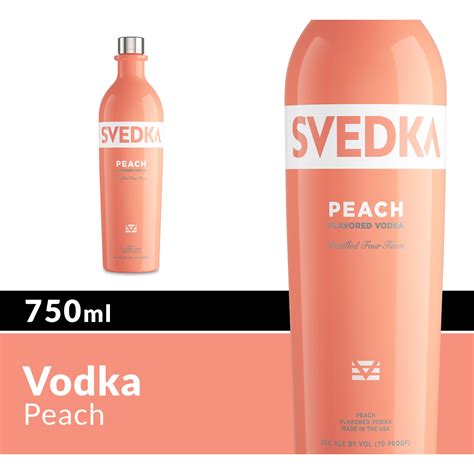 Buy SVEDKA Peach Flavored Vodka, 750 mL Bottle, 35% ABV Online at ...