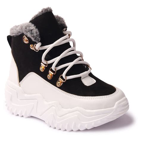 Buy Longwalk Women Zig Zag Chunky Style Fur Boot for Girl's at Amazon.in