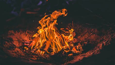 Download wallpaper 3840x2160 bonfire, fire, firewood, flame 4k uhd 16:9 ...