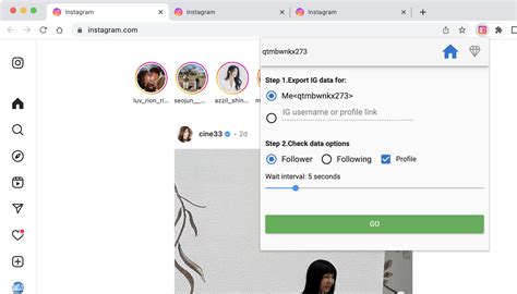 Hypercavs : IG Follower Export Tool