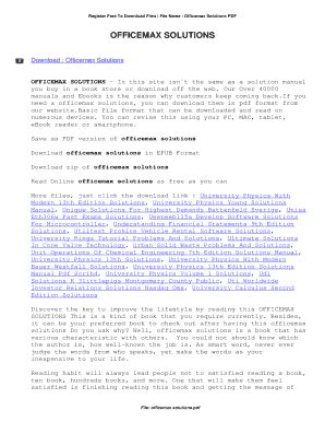 Fillable Online Officemax Solutions. Officemax Solutions Fax Email ...