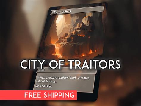 City of Traitors MTG Proxy Commander Card High quality black core cardstock proxy. Precision ...