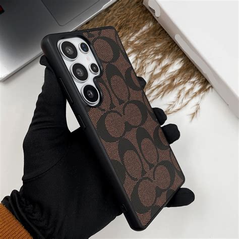 Samsung Galaxy S25 Ultra Leather Case, Luxury COACH Leather Cover - Br ...