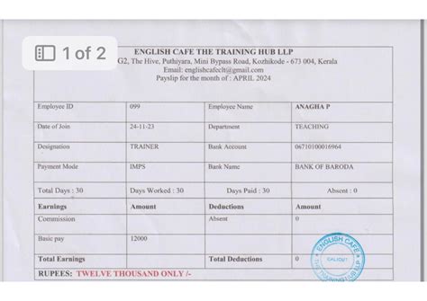April - Llb - 1 of 2 ENGLISH CAFE THE TRAINING HUB LLP G2, The Hive ...
