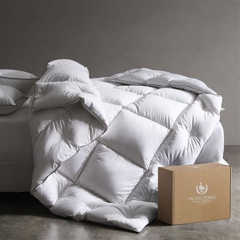Amazon.com: Pacific Coast Down Comforters Queen Size, 100% Cotton Duvet ...