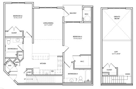 Three Bedroom Loft Floor Plans | Viewfloor.co