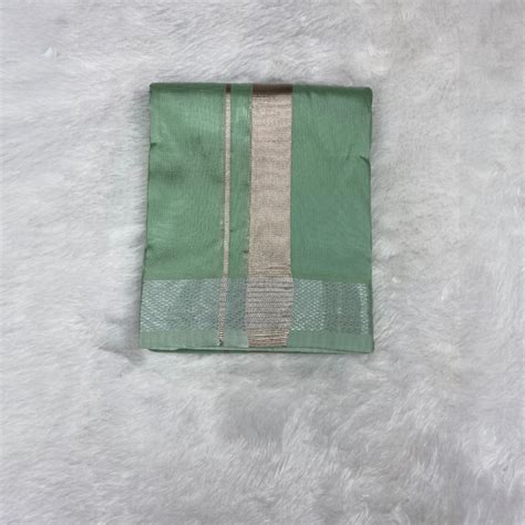 Horad Premium Art Silk Pista Green Dhoti – HORAD