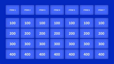 Jeopardy Game PowerPoint Templates