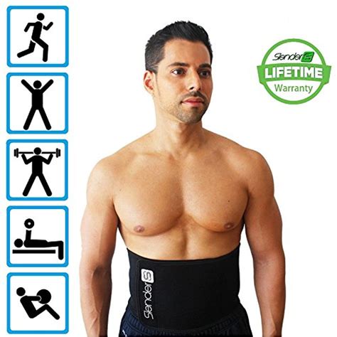 Slender 8 Waist Trimmer Belt - Waist Slimmer For Men and Women - Support Your Lower Back and ...