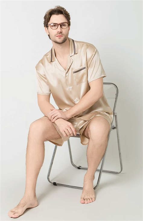 Golden Hour | Gold Satin Set | Luxurious satin Gold loungewear set for men