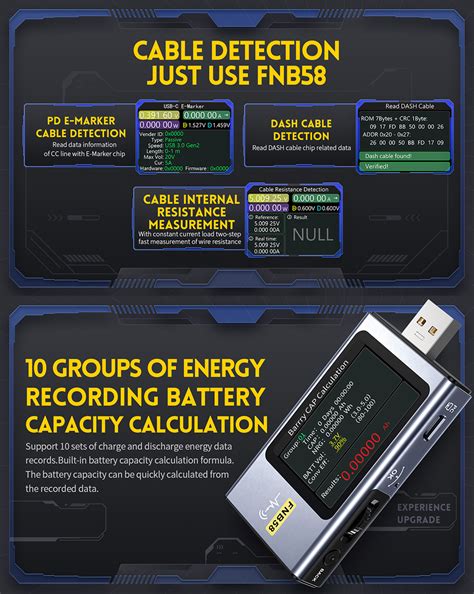 FNIRSI-FNB5B USB QC/PD Voltage and Current Meter Tester Type-C Multi ...