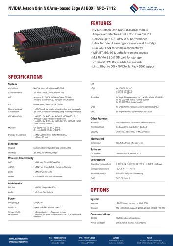 NPC-7312 Datasheet - Estone Technology - PDF Catalogs | Technical ...