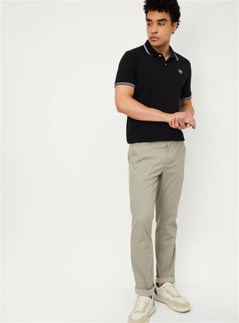 Buy Men Solid Slim Fit Polo T-shirt Online at just Rs. 449.0 ...