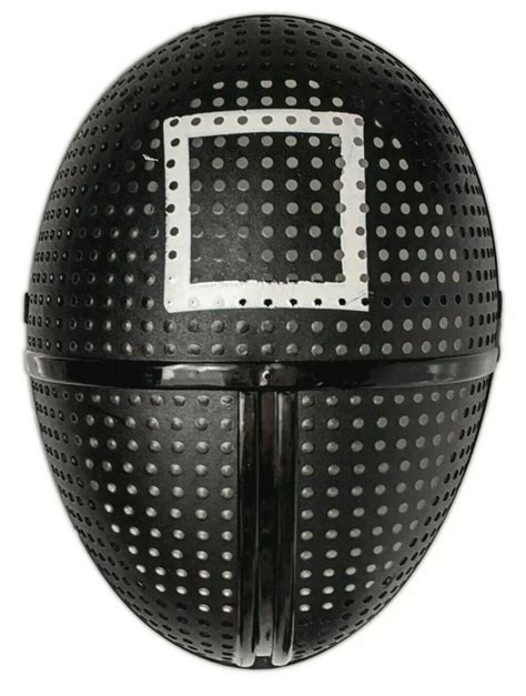 SQUID GAME Guard Plastic Costume Fencing SQUARE Cosplay Mask | Property ...