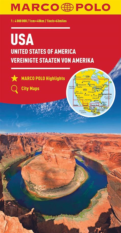 Buy USA Marco Polo Map (Marco Polo Maps) Book Online at Low Prices in ...