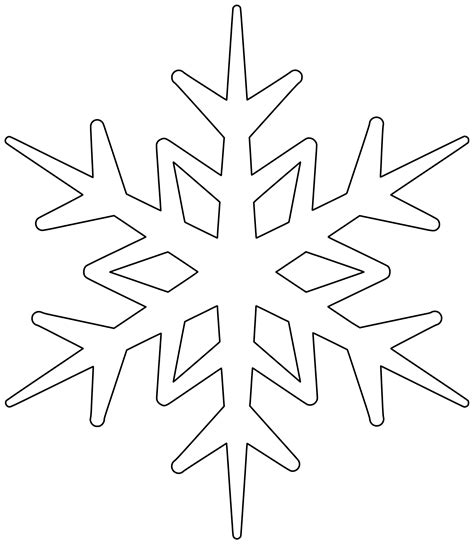 Image result for Basic Snowflake Shape
