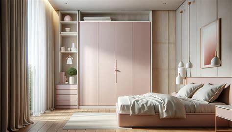 Harmonious Modern Bedroom with Pastel Palette and Clean Aesthetics