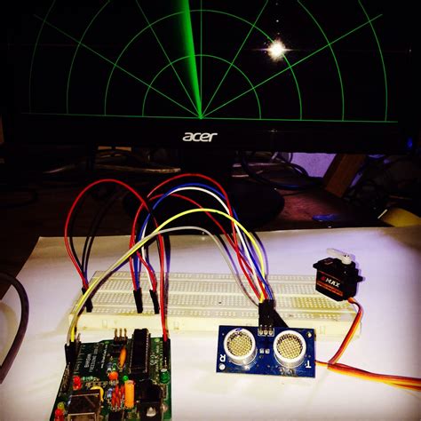 Ultrasonic Sensor Radar Using Arduino Arduino Radar Project 的图像结果