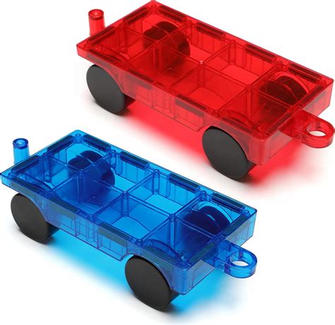 Buy Gemmicc 2 PCS Magnetic Car Set,Magnet Construction Vehicle ,Magnet ...