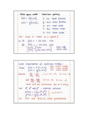 01 state space control - Lecture notes - Modern Control Systems - Studocu