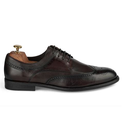 Men's Brown Leather Brogue Derby Shoes Elio » Cordwainers - Cordwainers