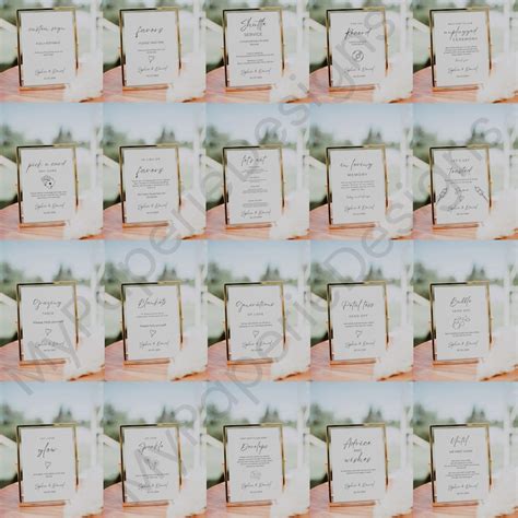 Buy Minimalist Wedding Sign Bundle, Wedding Reception Signs Set, Modern ...