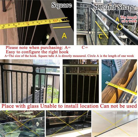 Buy AGLZWY Outdoor Side Tables Balcony Railing Hanging Folding Table ...