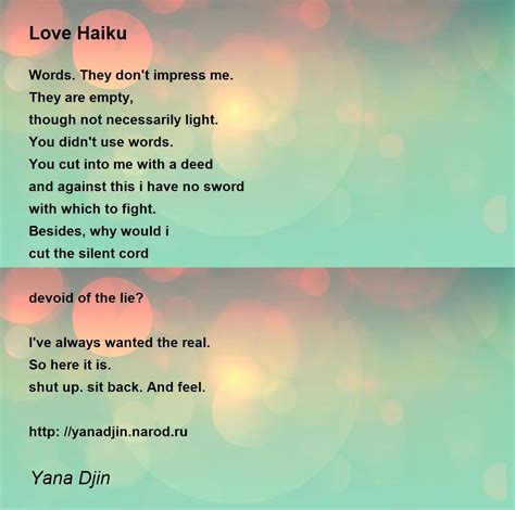 Haiku Examples