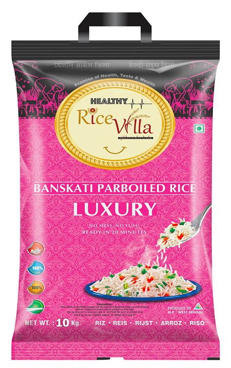 Buy y Rice Villa LUXURY Banskati Parboiled Rice | Long Grain ...