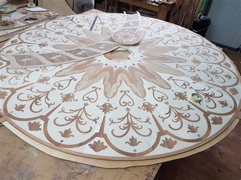 Luxury wood floor decor - wood floor inlays medallions