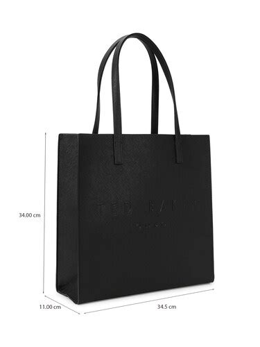 Buy Ted Baker Women Black Soocon Crosshatch Large Icon Tote Bag for ...