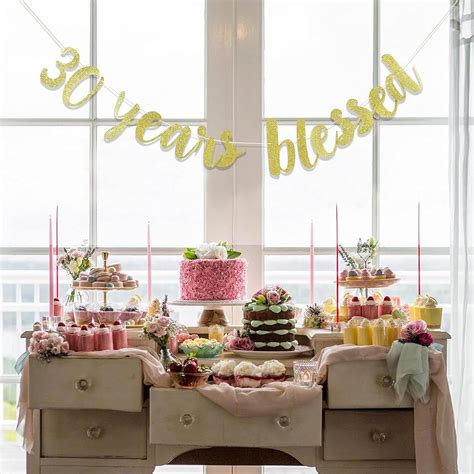 Buy 30 Years Blessed Banner - 30th Birthday Banner,30th Birthday Banner ...