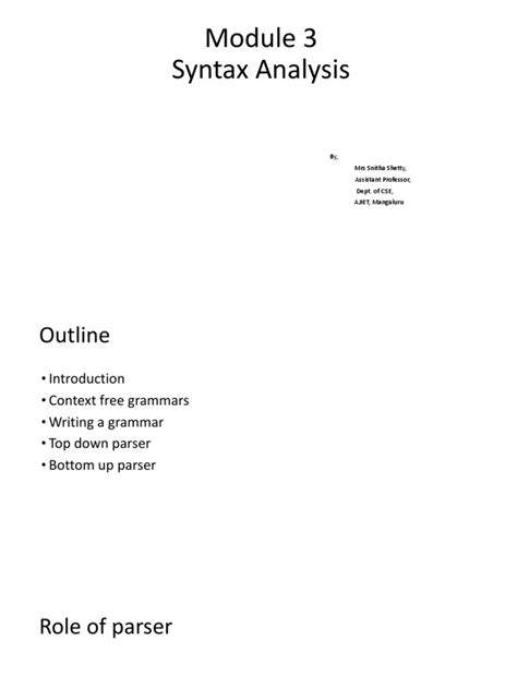 Image result for Syntax Analysis Example