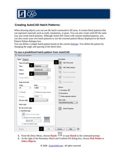 AutoCAD Custom Hatch Tutorial 的图像结果