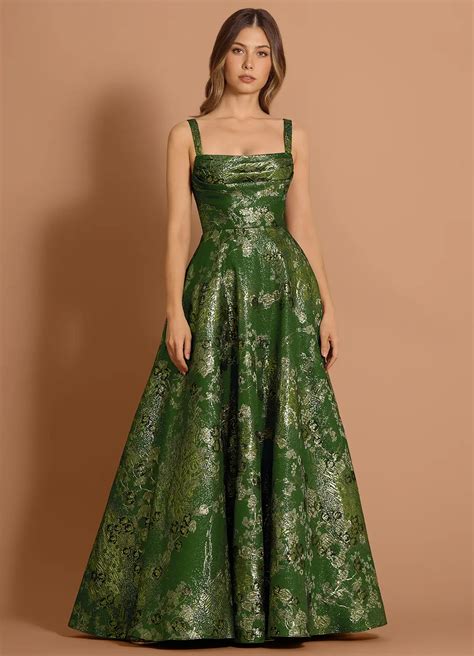 Arielle Matcha Green Maxi Dress | Azazie