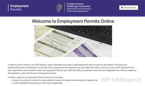 移民爱尔兰/留学生留爱工作分享：申请工作许可和工作签证 - 知乎