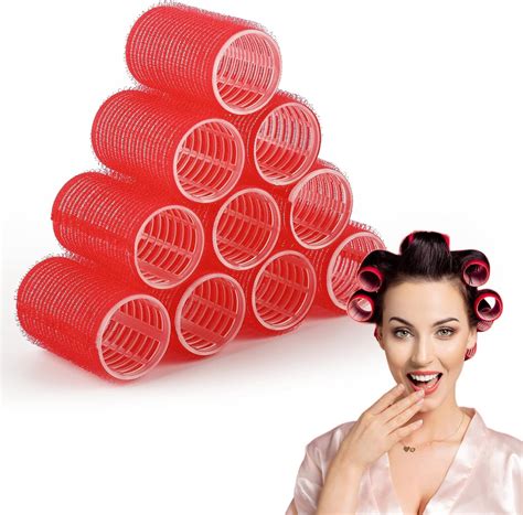 Hair Rollers Set, AISEELY 10 Pack Self Holding Rollers for Curly Hair ...
