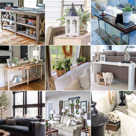 Best Sofa Table Decorating Ideas - Making Manzanita