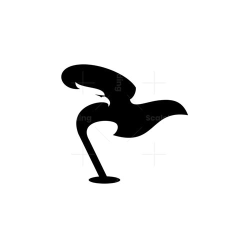 Letter A Eagle Black Logo