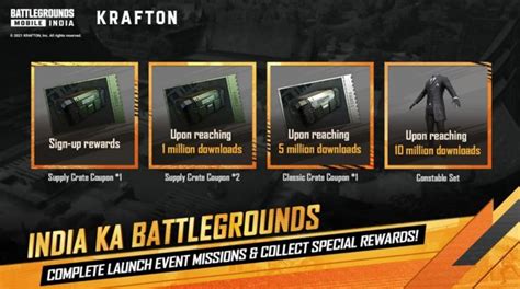 Battlegrounds Mobile India Redemption Code 2021 & Free Rewards