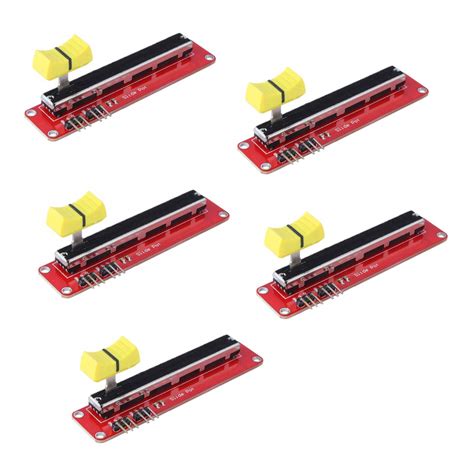 Buy HiLetgo 5pcs 10K Logarithmic Slide Potentiometer Log Slide Pot ...